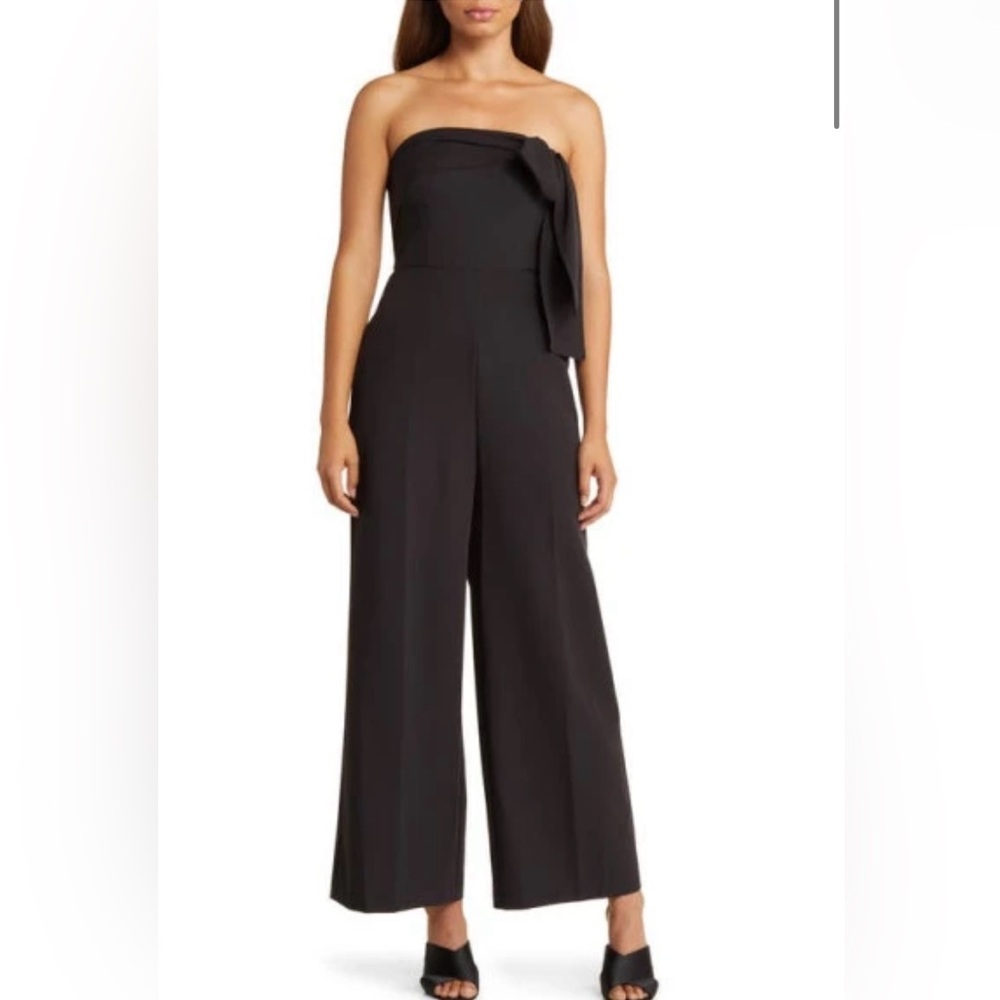 SAM EDELMAN Strapless Bow Jumpsuit